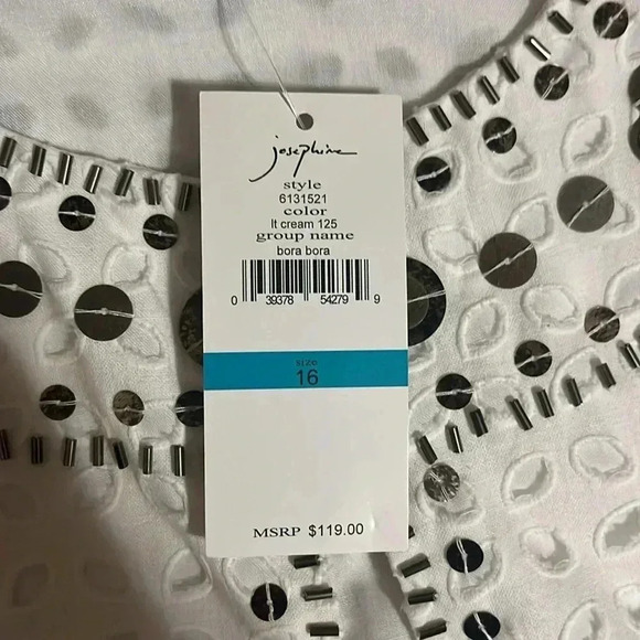 Josephine top with sequins size 16 - Picture 3 of 4